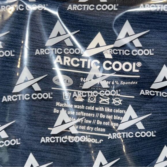 New, Arctic Cool Short Sleeve V-Neck Shirt - Picture 3 of 8